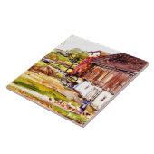 George Symons - Barnyard Scene Tegeltje (Zijkant)