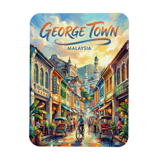 George Town Maleisië Magneet (Verticaal)
