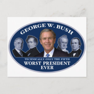 George W. Struik 5th Worst President Briefkaart