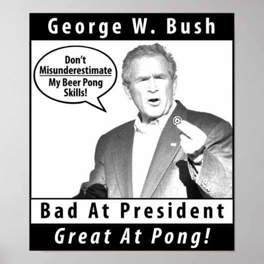 George W. Struik Beer Pong Poster (Voorkant)