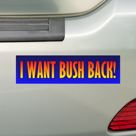 George W. Struik - Ik wil Struik terug Bumpersticker (Op auto)