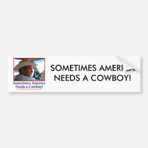 George W Struik in Cowboy Pet Bumpersticker