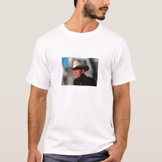 George W. Struik - in het zwart met cowboy pet T-shirt