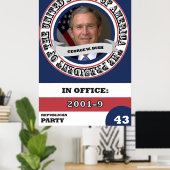 George W. Struik Presidentieel Historisch Retro Poster (Thuiskantoor)