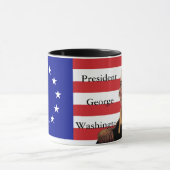 George Washington & 13-Star vlag Mok (Midden)