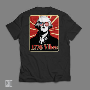 George Washington 1776 Sfeer Patriottische Zonnebr T-shirt