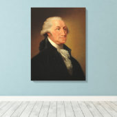 George Washington, 1796, ingediend door Edward Sav Canvas Afdruk (Insitu (Houten vloer))