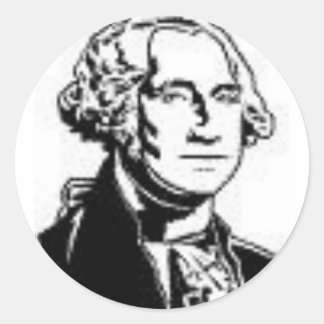 George Washington 1 Ronde Sticker