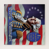 George Washington: 1e President van de VS. Legpuzzel (Horizontaal)