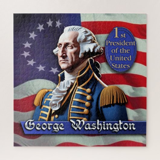 George Washington: 1e President van de VS. Legpuzzel (Verticaal)