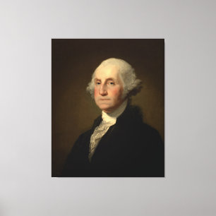 George Washington 1st Amerikaans President door St Canvas Afdruk