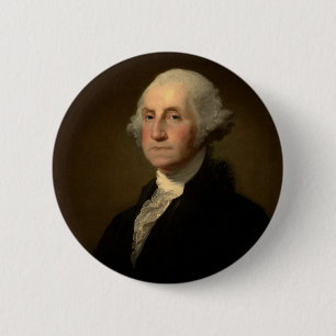 George Washington 1st Amerikaans President door St Ronde Button 5,7 Cm