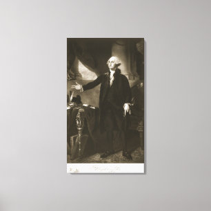 George Washington, 1ste President van de Verenigde Canvas Afdruk
