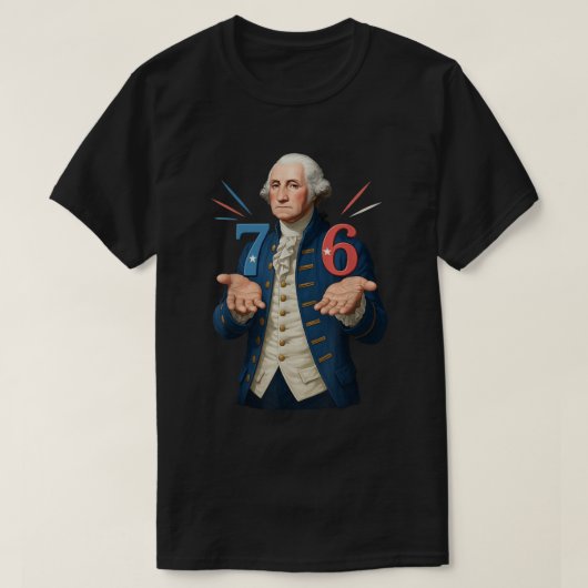 George Washington 7 6 Meme History Art T-shirt (Design voorkant)