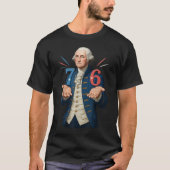 George Washington 7 6 Meme History Art T-shirt (Voorkant)