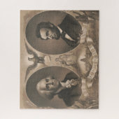 George Washington Abraham Lincoln Eagle Patriotic Legpuzzel (Verticaal)