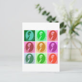 George Washington Abstract Briefkaart (Staand voorkant)