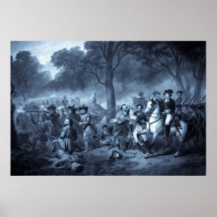 George Washington als een soldaat poster