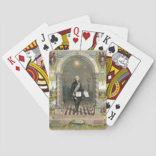 George Washington als Freemason Pokerkaarten