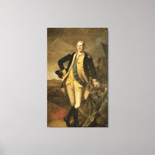 George Washington bij Princeton, 1779 Canvas Afdruk