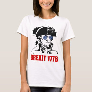 George Washington Brexit 1776 EU-vlag zonnebril T-shirt