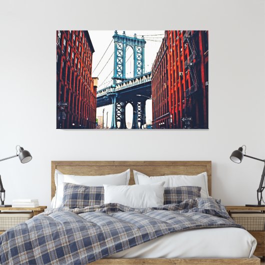 George Washington Bridge Canvas Print (Insitu (Slaapkamer))