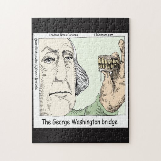 George Washington Bridge Funny Jigsaw Puzzle (Vertical)