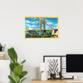George Washington Bridge, New York City Poster (Thuiskantoor)