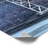 George Washington Bridge & The Red Lighthouse NYC Poster (Hoek)