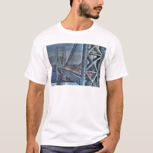 George Washington Bridge & The Red Lighthouse NYC T-shirt
