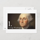 George Washington Briefkaart (Voorkant / Achterkant)