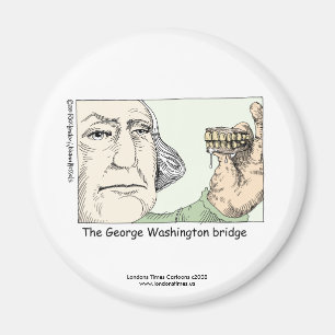 George Washington Brug Grappige Nieuwigheidsmagnee Magneet