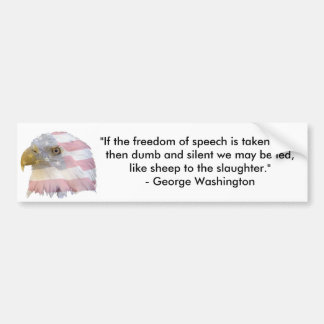 George Washington Bumpersticker