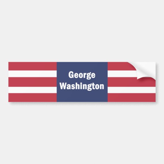George Washington Bumpersticker (Voorkant)
