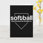 George Washington Continentals Softll Home Plate  Kaart (Gele Bloem)
