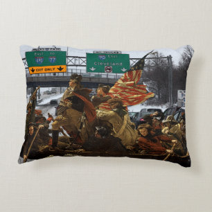 George Washington Crossing I-90 Cleveland Decoratief Kussen