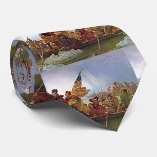 George Washington die de Delaware passeert Stropdas