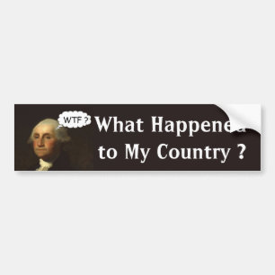 George Washington die ronddraait in zijn grave Bumpersticker