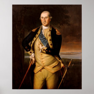 George Washington door Charles Wilson Peale Poster