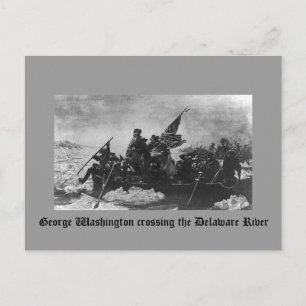 George Washington door de Delaware Briefkaart