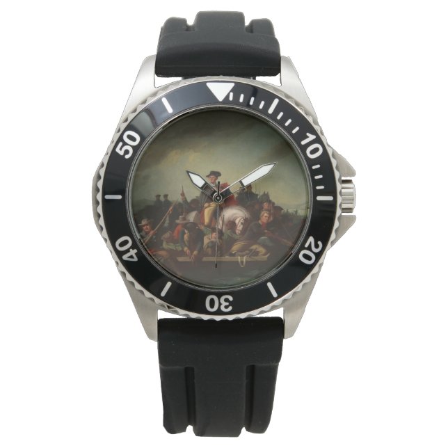George Washington door de Delaware Horloge (Voorkant)