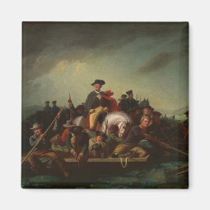 George Washington door de Delaware Magneet