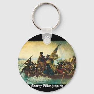 George Washington door de Delaware Sleutelhanger