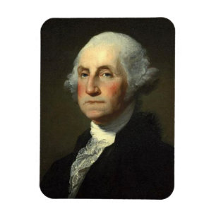 George Washington door Gilbert Stuart - Circa 1800 Magneet