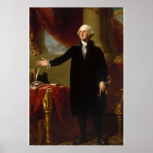 George Washington door Gilbert Stuart Poster