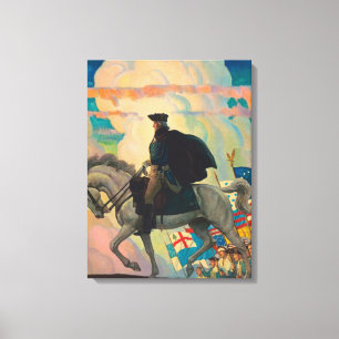 George Washington door Newell Convers Wyeth Canvas Afdruk