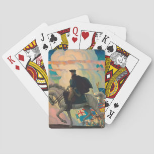 George Washington door Newell Convers Wyeth Pokerkaarten