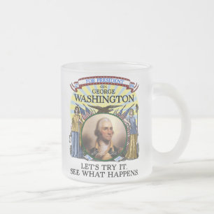 George Washington Election Stein Matglas Koffiemok