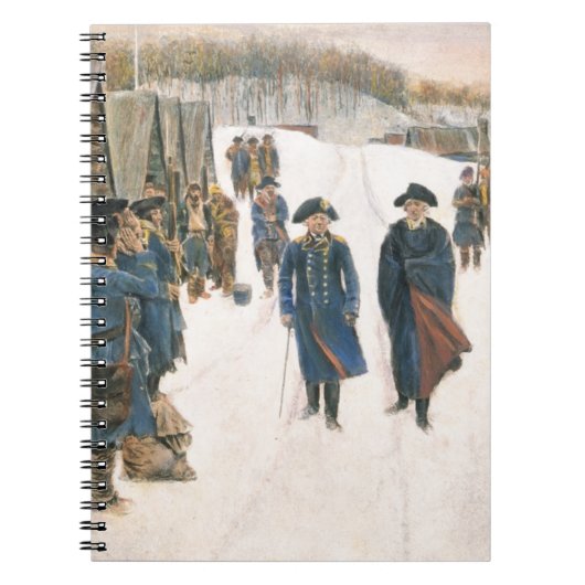 George Washington en Baron von Steuben Notitieboek (Voorkant)