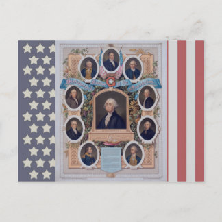 George Washington en de Masons van de Revolutie Briefkaart